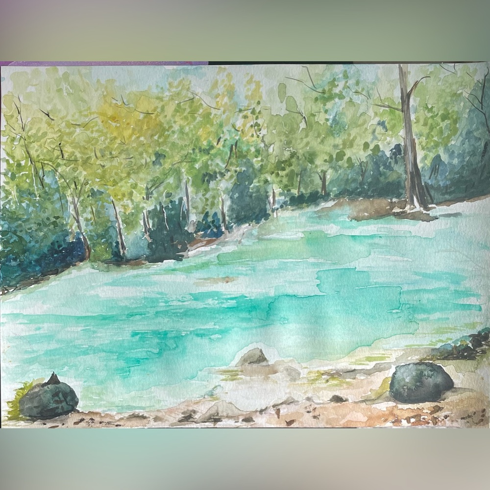 Watercolor Chiapas Mexico